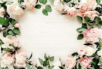 Amazon Com Leyiyi 7x5ft Spring Flowers On Wooden Board Backdrop