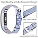 Henoda Leather Bands for Fitbit Alta HR and Fitbit Alta Strap Style,Small Large (Blue)