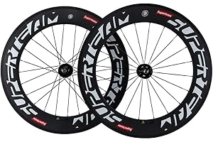 Superteam 88mm Carbon Clincher Fixed Gear Bike Wheelset 23mm Single Speed Wheel