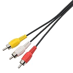 PASOW 3 RCA Cable Audio Video Composite Male to