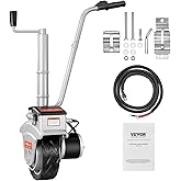 VEVOR Electric Trailer Dolly, 5000lbs Towing Capacity, 350W 12V Trailer Jockey Wheel with 22 ft/min Moving Speed, 12''-24.8''