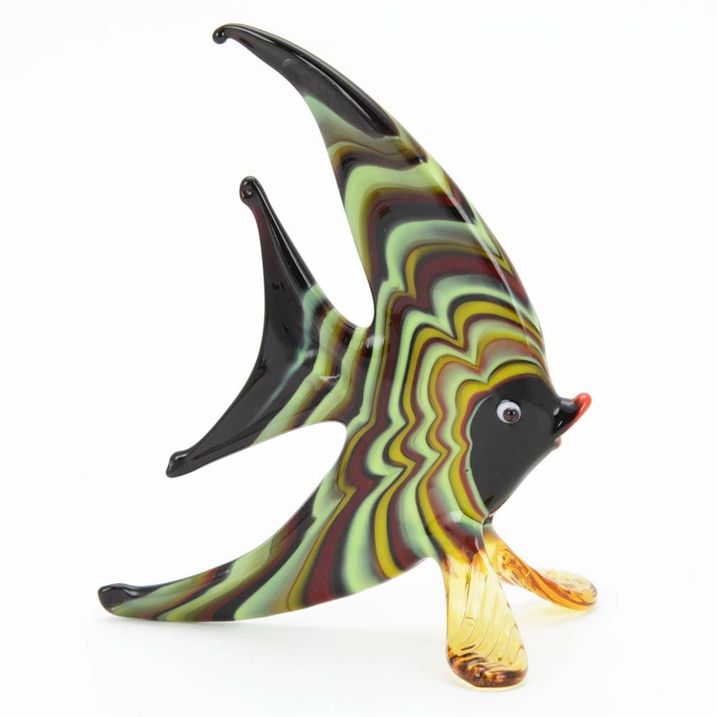 Glass Of Venice Murano Glass Festooned Half-Moon-Shaped Fish