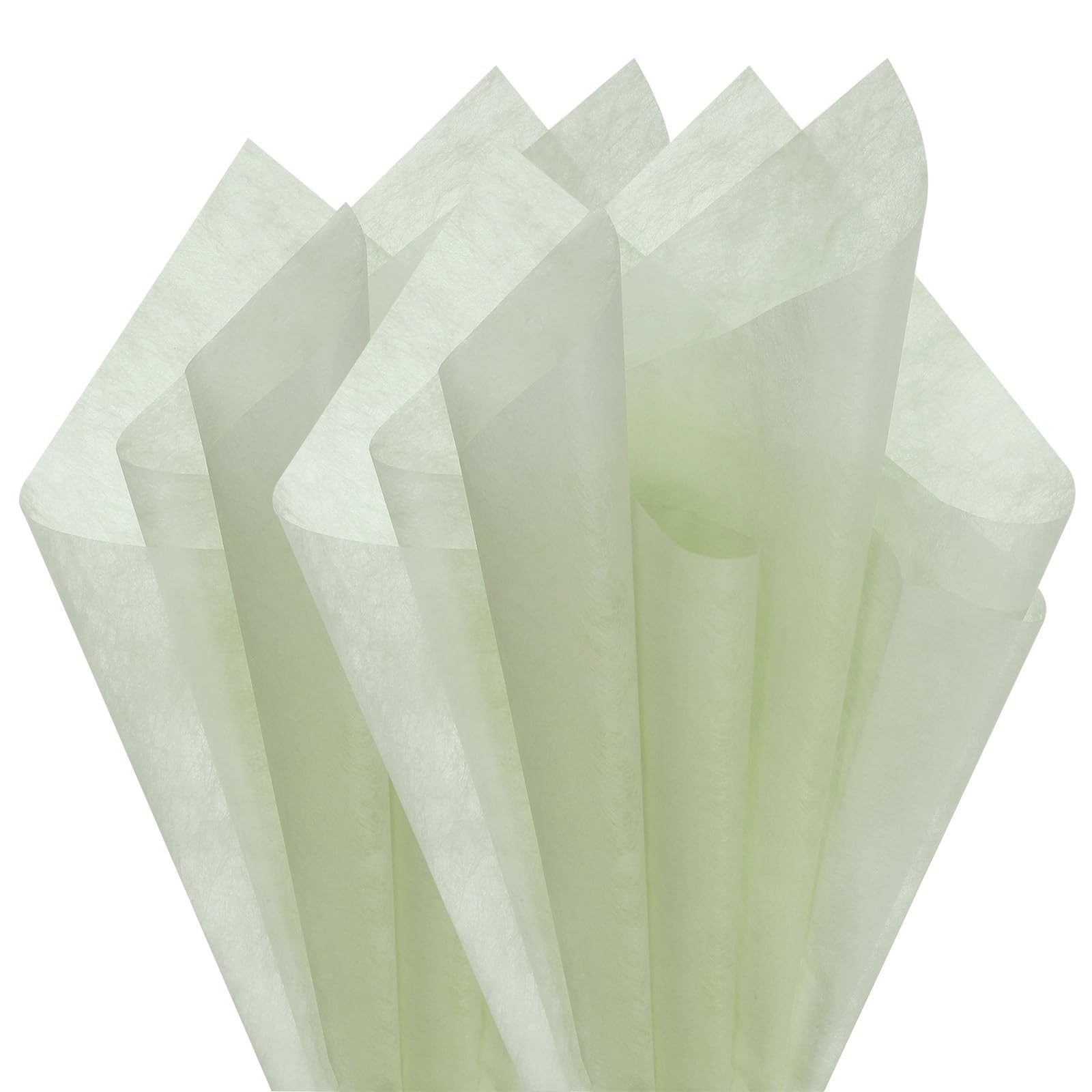 PATIKIL 22.8"x22.8" Flower Wrapping Paper, 20 Sheets Non-Woven Waterproof Florist Floral Bouquet Wrap Paper Korean Style for DIY Crafts Gift Packing, Green