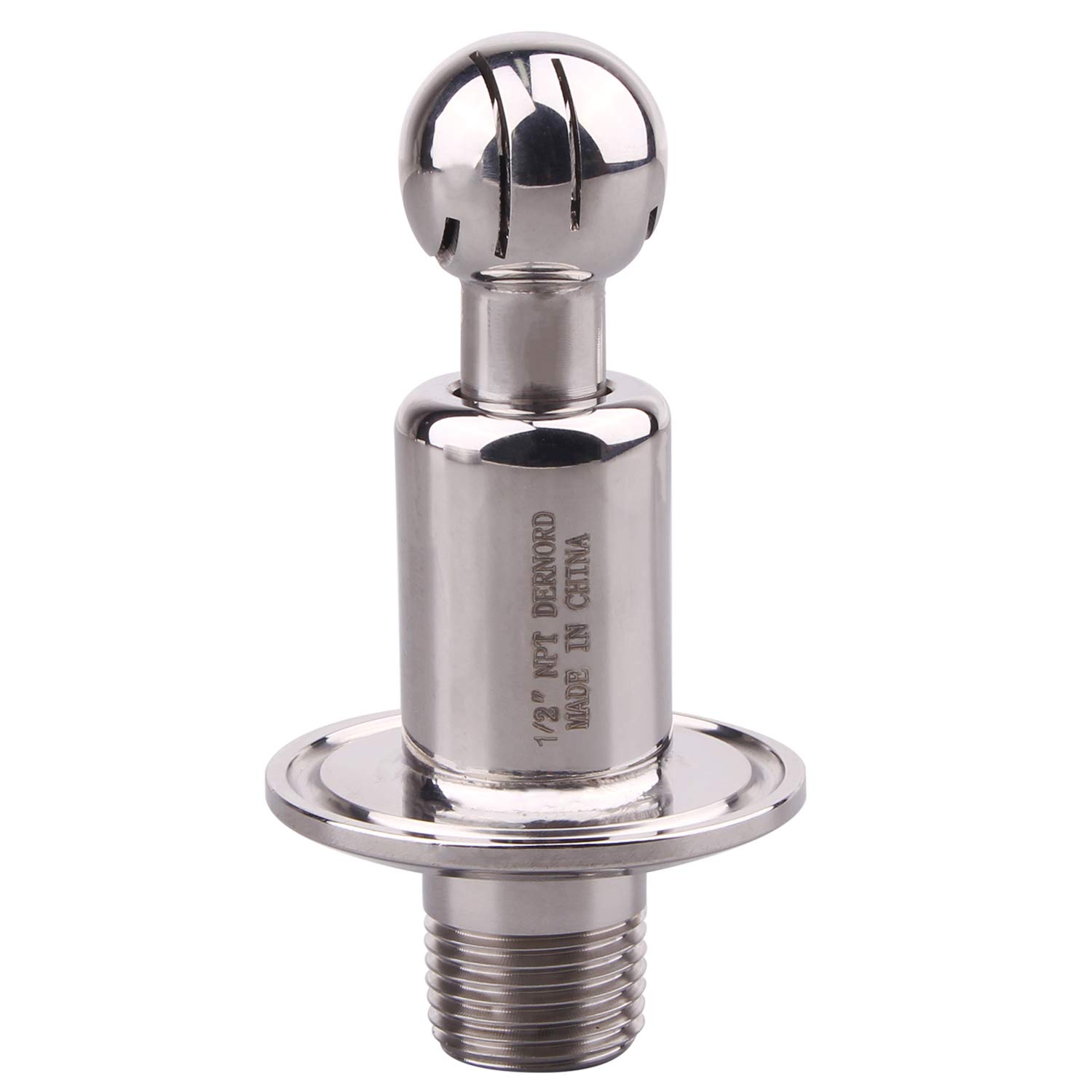 Photo 1 of DERNORD Sanitary Rotary Spray Ball 1.5"TC X 1/2"MNPT CIP Tank Cleaning Ball