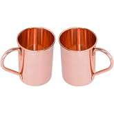 Maithil Art Copper Unlined Moscow Mule Copper Mug, 16 oz. (Pack of 2)
