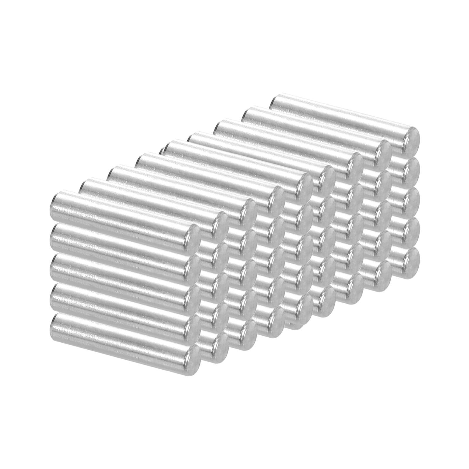 PATIKIL 304 Stainless Steel Dowel Pin 4x18 mm (5/35" Dia), 50 Pcs Hardened Metal Dowel Pins Bunk Bed Pegs Pin Replacement Hardware for Shelf Furniture Assembly DIY