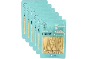 Gluten-Free Pasta, Linguini, Fresh Brown Rice Noodles Cook in Just 3 Minutes by Taste Republic, Frozen, 9oz (6 pack)