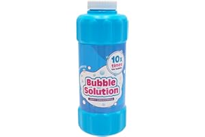 CHOCHKEES 16 oz Concentrated Bubble Solution, Refills up to 1.25 Gallons, Non-Toxic Concentrated Solution for Bubble Machines, Giant Bubble Wands, Bubble Gun and Blowers (Blue) (Single)