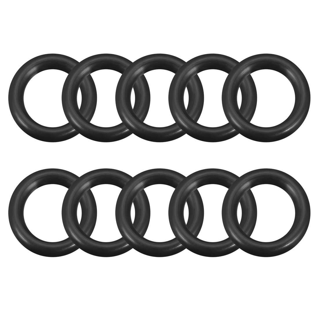 sourcingmap Nitrile Rubber O-Rings 27mm OD 19mm ID 4mm Width, Metric Sealing Gasket for Automotive Machine Plumbing, Pack of 10