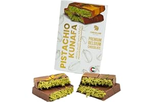 SAIFSMART Chocolado Dubai Chocolate Kunafa Pistachio (The Original), 6.53oz - 185 grams - Imported from DUBAI UAE, Ideal Gift for all Occasions, 100% Original Taste!