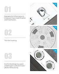 KUPPET Compact Twin Tub Portable Mini Washing