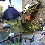 FINDMAG 1000 lb Double Sided Fishing Magnet 75mm Dia 2.95in With Rope view 6