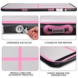 KIKILIVE Inflatable Air Gymnastics Tumbling Mat