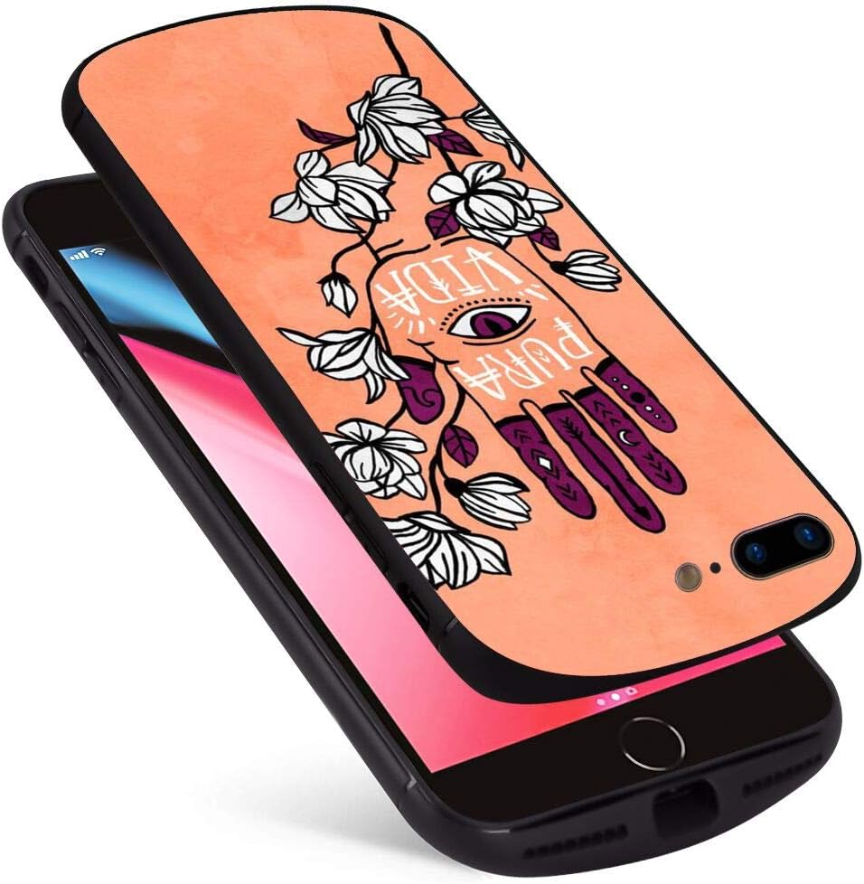 owqxu37 Hamsa Hand iPhone 8 Plus (2017) | iPhone 7 Plus (2016) [5.5in] Cell Phone Cover Case Trendy