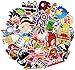 KONLOY Sticker Pack 100-Pcs Sticker Decals Vinyls for Laptop,Kids,Cars,Motorcycle,Bicycle,Skateboard Luggage,Bumper Stickers Hippie Decals bomb Waterproof (100Pcs)