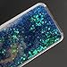 iPhone 6S Case,NSSTAR iPhone 6 Case, iPhone 6S Liquid Case,Fashion Creative Design Flowing Liquid Floating Bling Glitter Sparkle Blue Love Heart Hard Case for Apple iPhone 6S (2015)/ iPhone 6 (2014)