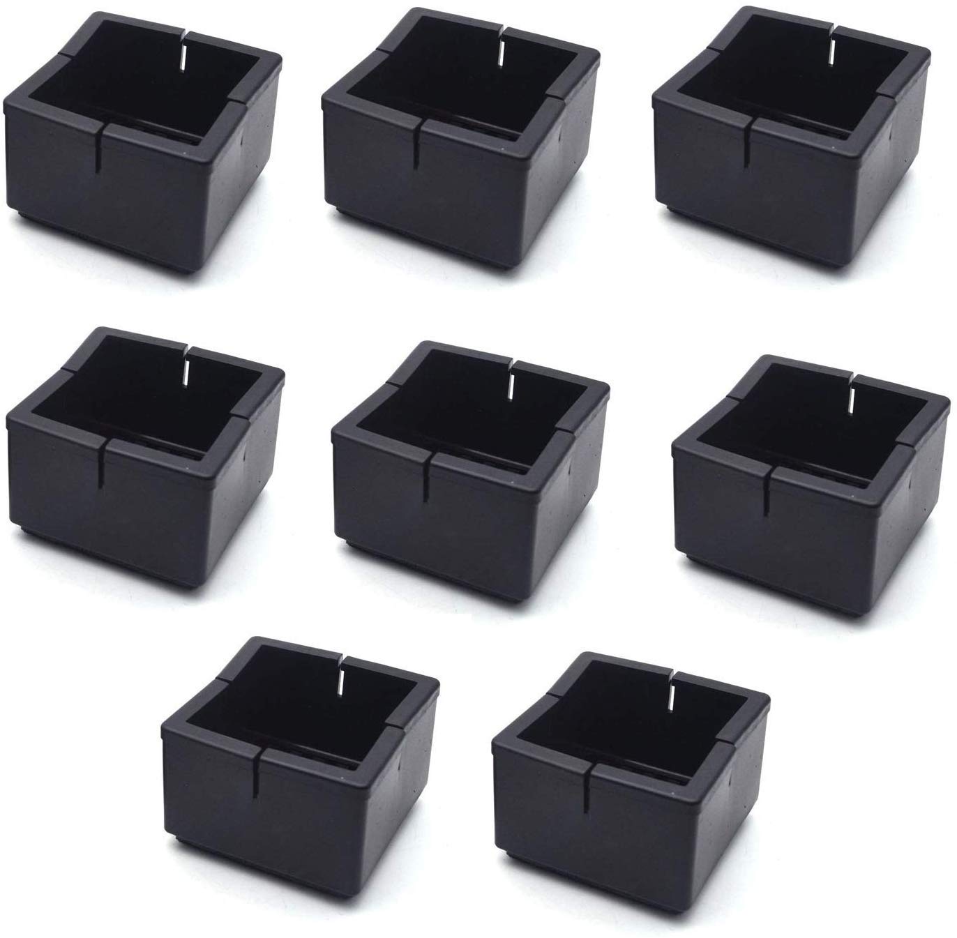 8 Pcs Silicone Chair Leg Caps Floor Protector Round Square Furniture Feet Covers
