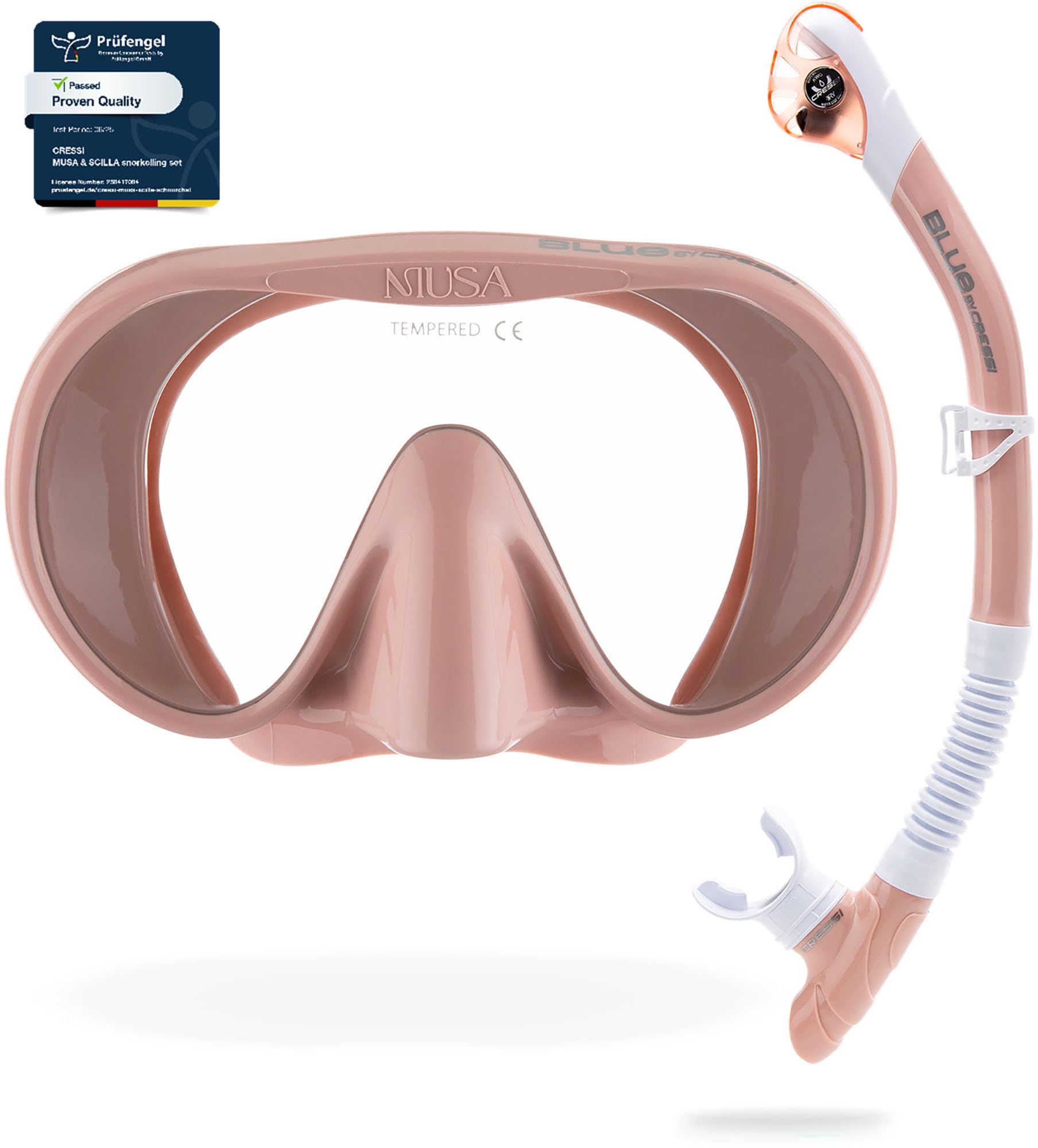 Photo 1 of Cressi Musa & Scilla Mask & Snorkel Kits, Rose Gold