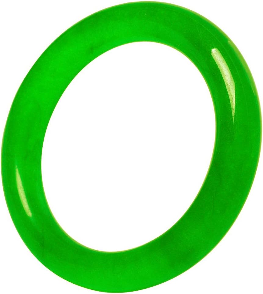 Antiquity Sian Art Varied Green Stone Bangle Bracelet Size: 2.24 Inch (57mm)- 2.36 Inch (60mm)