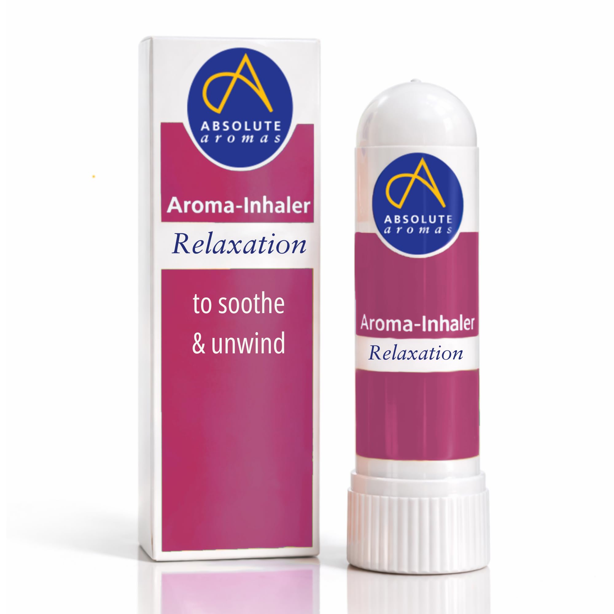 Absolute Aromas Relaxation Aroma Inhaler with 100% Pure, Natural Essential Oils - Lavender, Bergamot and Chamomile - an Instant and Beautiful Aroma to Soothe and Calm.