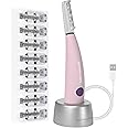 Michael Todd Beauty Sonicsmooth Dermaplane Razor for Women Face + Eyebrow trimmer Dermaplaning System - Peach Fuzz Remover - 8 Weeks of Dermaplaning Blades
