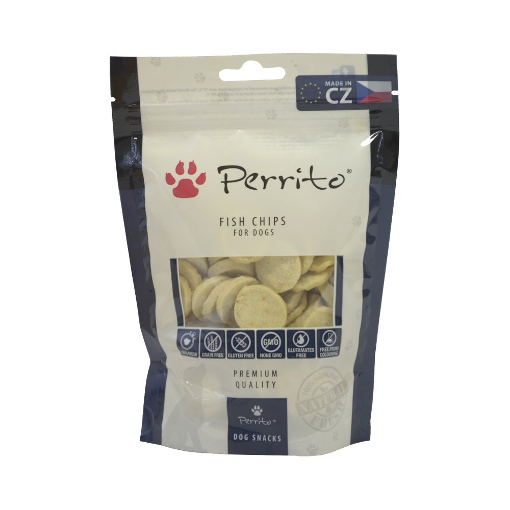 Perrito Hundelec Kerlies Fish (10 Packs of 100 g), transparent