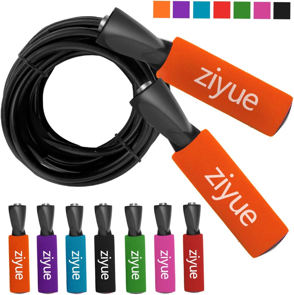 Jump Rope Weighted Skipping Rope for indoor Outdoor Exercise, Workout, Fitness,Boxing, MMA, Endurance Training for Women Men and Kids