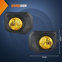 Nilight Fog Lights Assembly Compatible with 2016