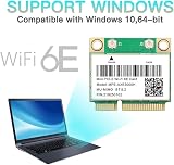 Gathukila WiFi 6E AX210 2400Mbps AXE3000H Mini PCI-E Card BT 5.2 802.11AX view 4