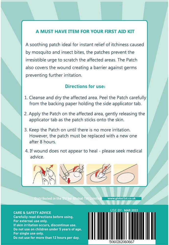 Vie Bite & Sting Relief Patches (10 Patches), 10 Count (Pack of 1) - Image 5