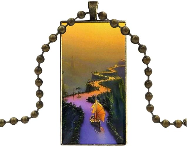 Amazon ブロンズカラーガラスカボション 長方形のペンダントチョーカーネックレス男性用女性パーティーギフトイラク旗ヴィンテージスタイルチェーン 長さ50cm ネックレス 通販