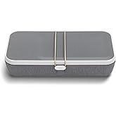 orbitkey Nest V2 Portable Desk Organizer with Wireless Charger - Ash | Built-In Wireless Charger | Customizable Interior Storage | Durable Polycarbonate Shell | Travel-Ready Organization