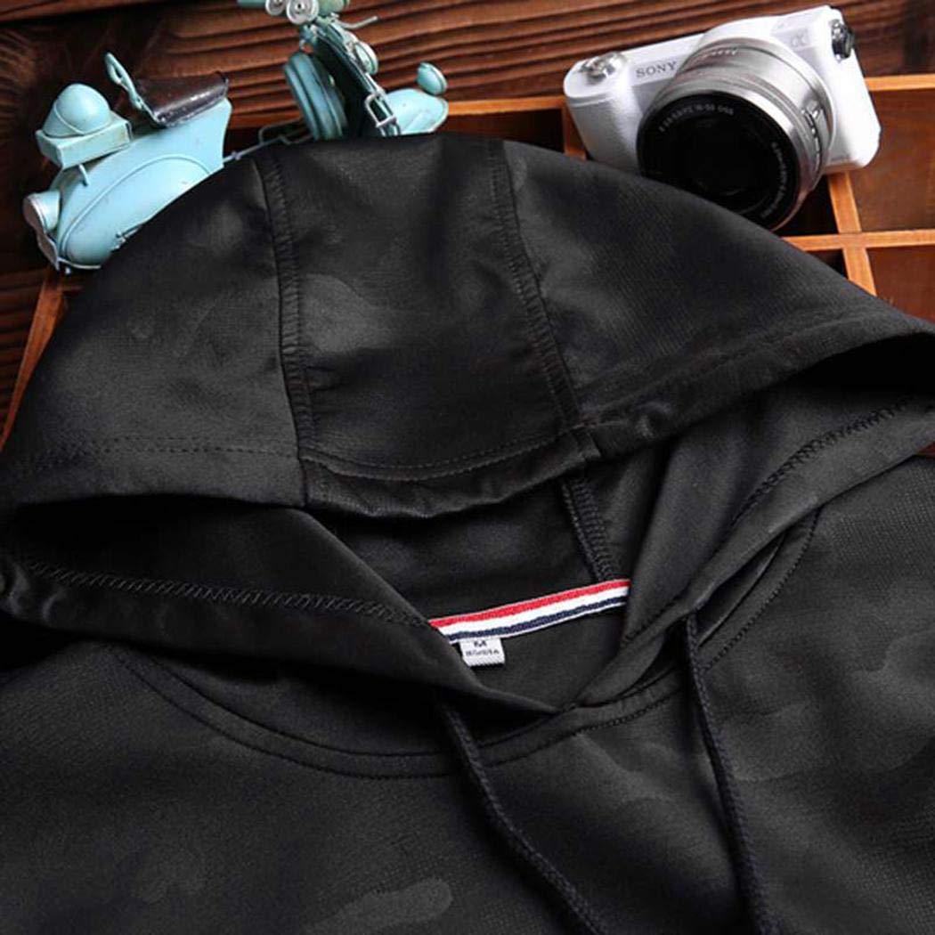 pairris Felpa con Cappuccio da Uomo con Cappuccio e Tasca Manica Lunga Casual Nuova Moda Felpe Sportive con Cappuccio