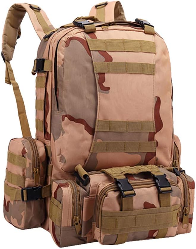 Outdoor Backpack for Men,55L Molle Outdoor Bag Camping Hiking Trekking Backpack,Hunting Backpacks & Duffle Bags,A,