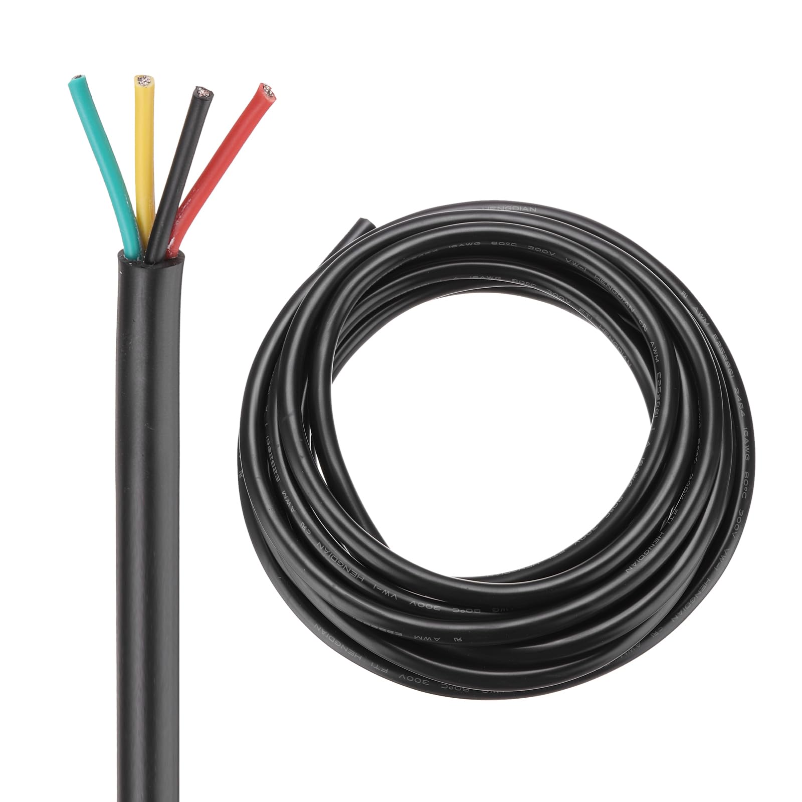 DMiotech 16AWG 16/4 4 Core CNC Wire (18 FT) UL2464 Tinned Copper Core 16 Gauge Cable Speaker Wire Electrical Wire Extension Cord for CNC Router Machine,Electrical Appliance