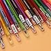Reaeon Super Fine Point Coloring Pens Art Set with Diamond Head- 0.4mm Colored Fineliner Gel Ink Pen No Bleeding 18 Colors Pack for Drawing,Details,Coloring Books and More