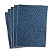 Rozzy Crafts - Navy Blue Glitter Heat Transfer Vinyl (HTV) - 5 Sheets Each 12 inches by 10 inches - Works with Cricut, Silhouette, and All Other Cutting Machines