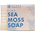 Derek Product - Pure Sea Moss Soap Bar for All Skin Types Acne, Eczema, Psoriasis – Moisturizing, Vegan, Gluten Free, Men & Women, Richly Hydrating with Grade “A” St. Lucia Sea Moss