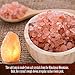 TULA Himalayan Large Pink Salt Crystal Lamp with Beautiful Amber LED Light, Wood Base