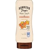 Hawaiian Tropic Sheer Touch Lotion Sunscreen, Moisturizing Broad-Spectrum Protection, SPF 30, 8 Ounces