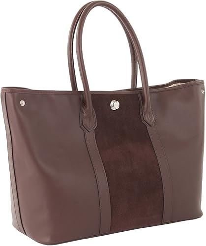 Amazon Goldmen トートバッグメンズ レザー ビジネス 革 大容量 Ga6 ブラウン Gold Men ゴールドメン トートバッグ