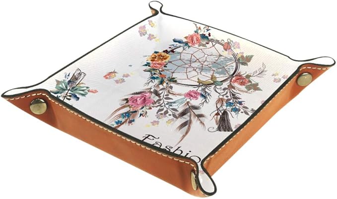 DragonSwordlinsu Dreamcatcher y diseño de Flores Caja de Almacenamiento