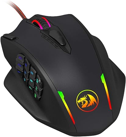 Mouse Gamer Redragon Impact Chroma M908 12400DPI 