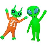 NiSotieb 2 Packs Alien Inflatable Costume Halloween Inflatable ET Blow-up Costume Outfit for Adult/Halloween/Canival/Birthday