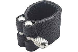 Cheerock Clarinet Mouthpiece Ligature Fastener, Artificial Leather Clarinet Ligature Fastener, B Flat Clarinet Ligature Fastener, Clarinet Parts