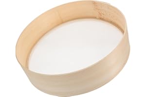 DEARMAMY Manual Wood Flour Sifter Fine Mesh Baking Strainer Handheld Sieve for Delicate Powdered Sugar and