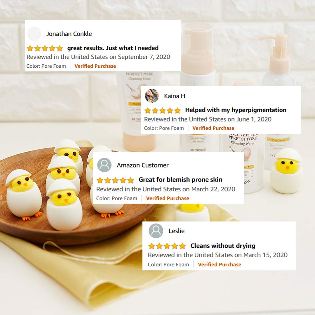 Skinfood Egg White Pore Foam, 5.07 Fluid Ounce: Beauty