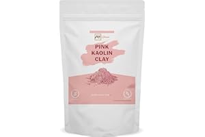mGanna 100% Natural Rose Clay/Pink Kaolin Clay Powder 227g / 0.5Lbs for Creams, Face Masks, and Soap Making
