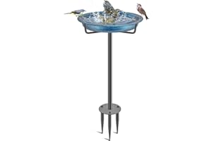 VeyFolzin.st Metal Bird Baths for Outdoors, Detachable Birdbaths for The Garden Clearance, Heavy Duty Freestanding Bird Baths