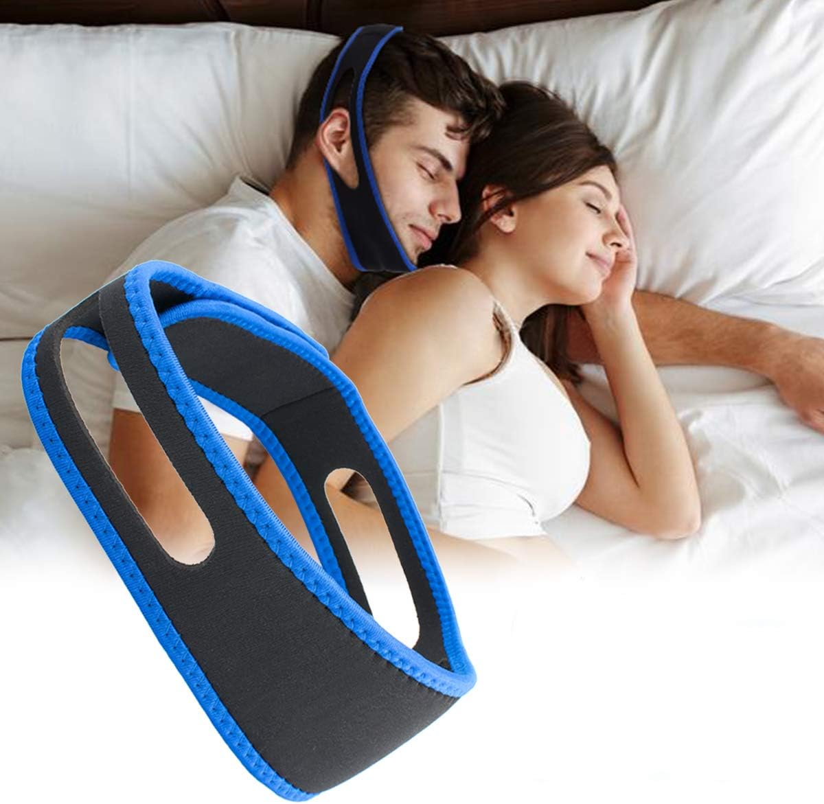 Anti Snoring Chin Strap,Snoring Solution Anti Snoring Devices Effective Stop Snoring Chin Strap for Men Women Adjustable Snore Reduction Chin Straps Snore Stopper Advanced Sleep Aids for Better Sleep: Health & Personal Care